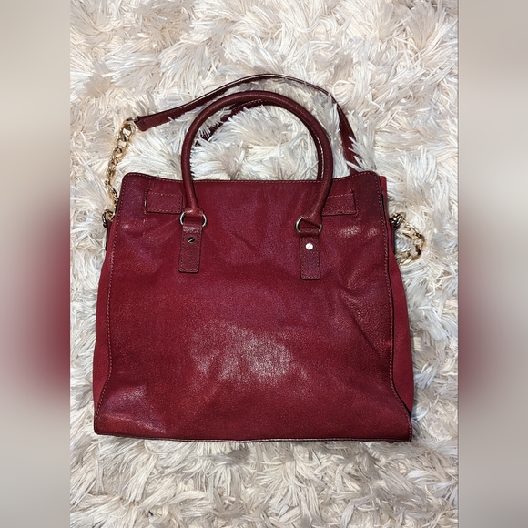 Michael Kors large Hamilton purse dark red - Picture 10 of 12
